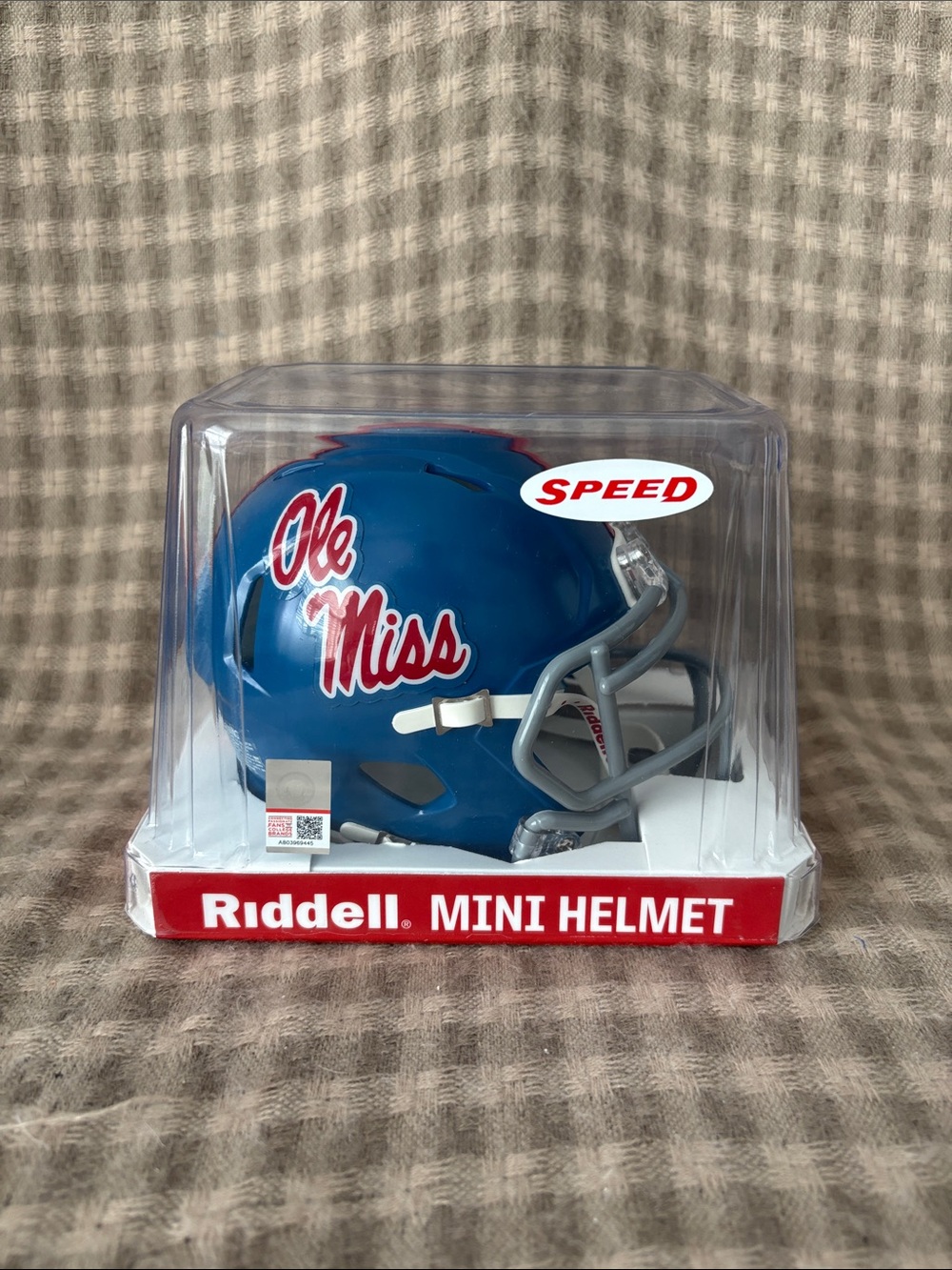 NEW RIDDELL SPEED OLE MISS BLUE MINI FIGURE